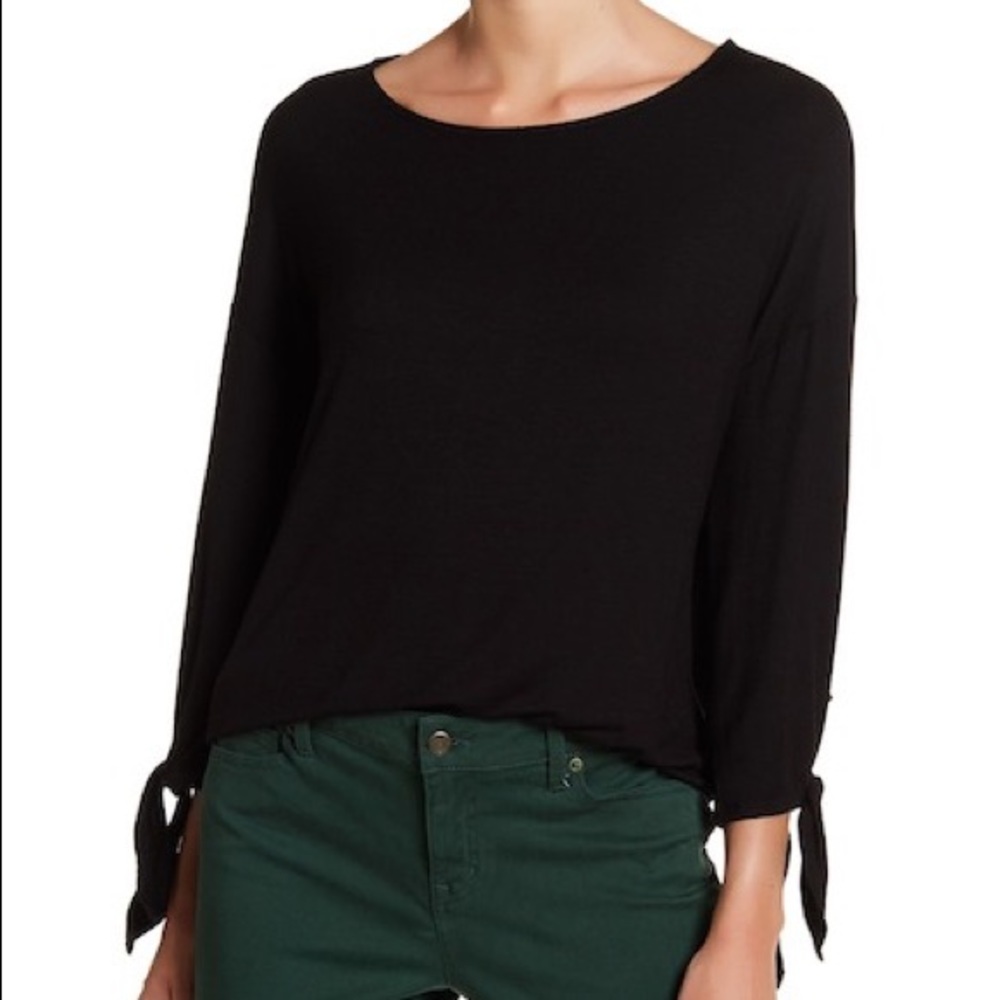 Tie Sleeve Knit Top - Various Colors